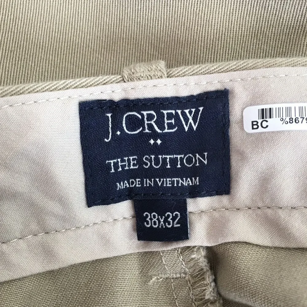 🔃J. Crew Men’s Tan The Sutton Pants